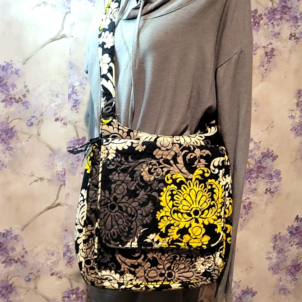 Quilted Floral oversized Bohemian style crossbody bag by Vera Bradley!
